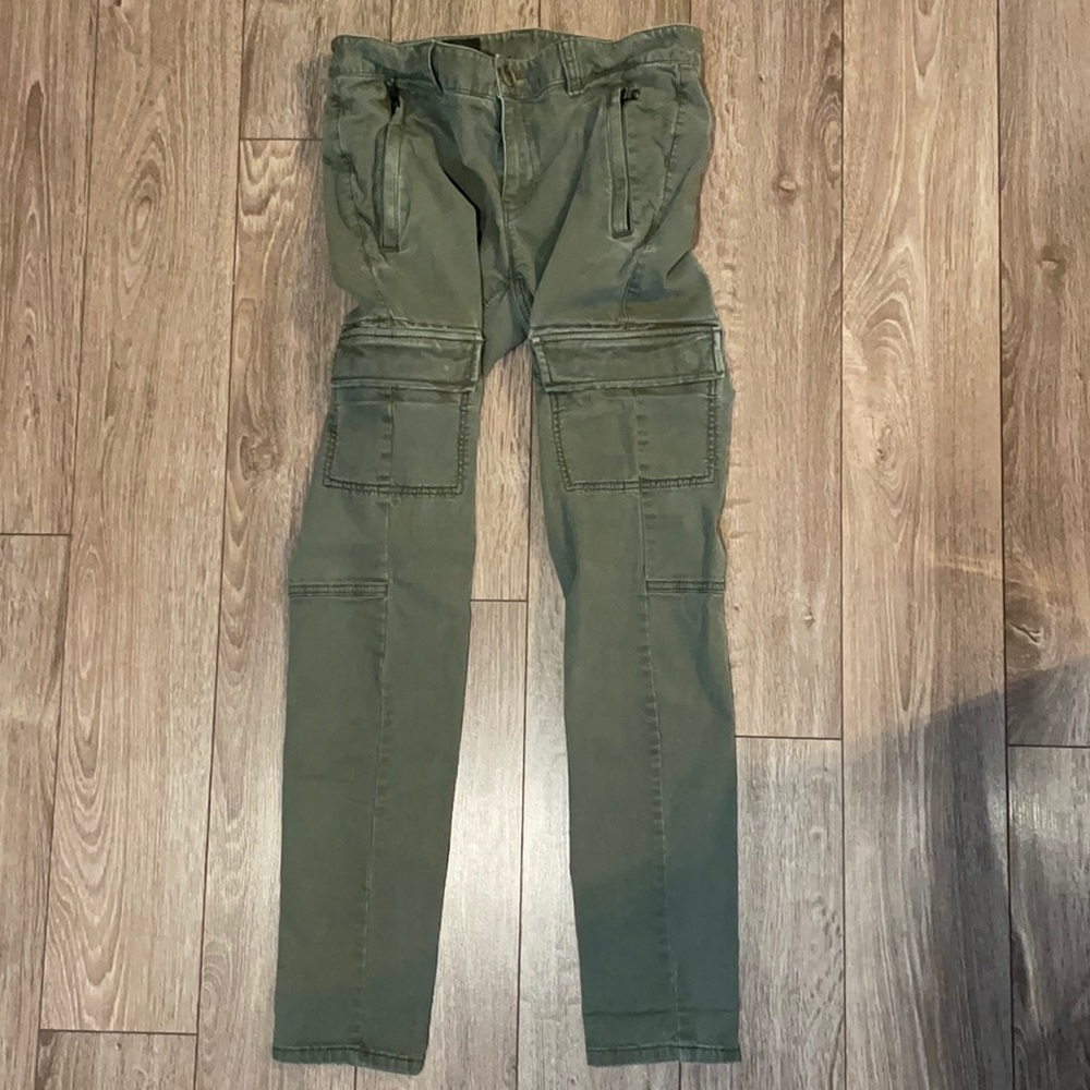 Armani Exchange Skinny Cargo Jeans Army Green